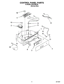 04 - Control Panel Parts parts for Kitchenaid Ice Machine KUIA18NNJS8 from AppliancePartsPros.com