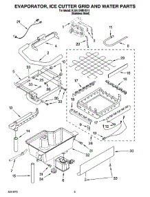 02 - Evaporator, Ice Cutter Grid And Water Parts parts for Kitchenaid Ice Machine KUIA15NRHS11 from AppliancePartsPros.com
