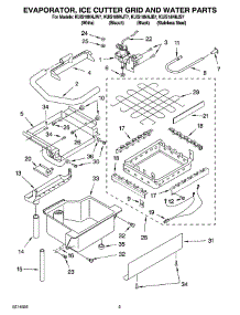 02 - Evaporator, Ice Cutter Grid And Water Parts parts for Kitchenaid Ice Machine KUIS18NNJB7 from AppliancePartsPros.com