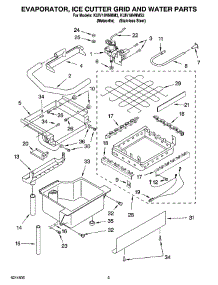 02 - Evaporator, Ice Cutter Grid And Water Parts parts for Kitchenaid Ice Machine KUIV18NNMM3 from AppliancePartsPros.com