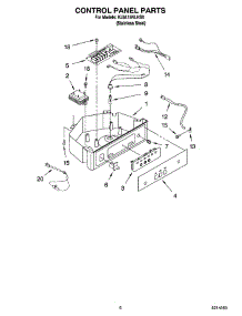 04 - Control Panel Parts parts for Kitchenaid Ice Machine KUIA15NLHS8 from AppliancePartsPros.com