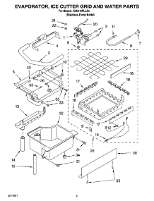 02 - Evaporator, Ice Cutter Grid And Water Parts parts for Kitchenaid Ice Machine KUIA15PLLS4 from AppliancePartsPros.com
