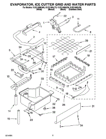 02 - Evaporator, Ice Cutter Grid And Water Parts parts for Kitchenaid Ice Machine KUIS18NNJW8 from AppliancePartsPros.com