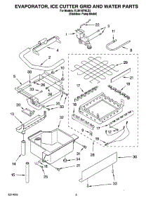 02 - Evaporator, Ice Cutter Grid And Water Parts parts for Kitchenaid Ice Machine KUIA18PNLS5 from AppliancePartsPros.com