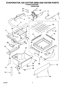 02 - Evaporator, Ice Cutter Grid And Water Parts parts for Kitchenaid Ice Machine KUIA18NNJS7 from AppliancePartsPros.com