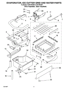 02 - Evaporator, Ice Cutter Grid And Water Parts parts for Kitchenaid Ice Machine KUIS18PNJB7 from AppliancePartsPros.com