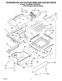 02 - Evaporator Ice Cutter Grid And Water Parts parts for Kitchenaid Ice Machine KUIS15PRHW7 from AppliancePartsPros.com