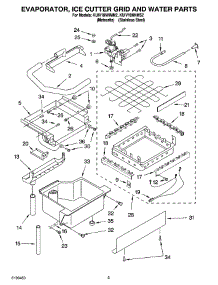 02 - Evaporator, Ice Cutter Grid And Water Parts parts for Kitchenaid Ice Machine KUIV18NNMM2 from AppliancePartsPros.com
