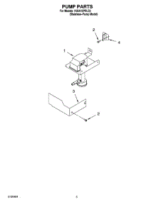 03 - Pump Parts parts for Kitchenaid Ice Machine KUIA15PRLS3 from AppliancePartsPros.com