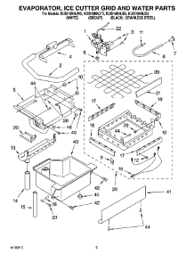 02 - Evaporator Ice Cutter Grid And Water Parts parts for Kitchenaid Ice Machine KUIS18NNJB5 from AppliancePartsPros.com