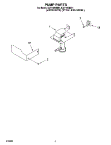 03 - Pump Parts parts for Kitchenaid Ice Machine KUIV18NNMS1 from AppliancePartsPros.com