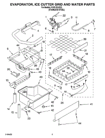 02 - Evaporator Ice Cutter Grid And Water Parts parts for Kitchenaid Ice Machine KUIS185JSS3 from AppliancePartsPros.com