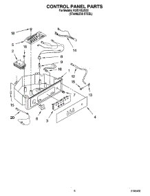 04 - Control Panel Parts parts for Kitchenaid Ice Machine KUIS185JSS3 from AppliancePartsPros.com