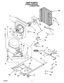 05 - Unit Parts parts for Kitchenaid Ice Machine KUIS185JSS3 from AppliancePartsPros.com