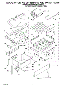 02 - Evaporator Ice Cutter Grid And Water Parts parts for Kitchenaid Ice Machine KUIV18NNMS0 from AppliancePartsPros.com
