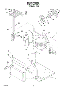 02 - Unit Parts parts for Kitchenaid Ice Machine KUIO15NNLS from AppliancePartsPros.com