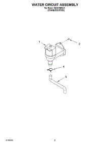 03 - Water Circuit Assembly parts for Kitchenaid Ice Machine KUIO15NNLS from AppliancePartsPros.com