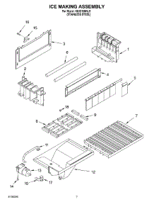 05 - Ice Making Assembly parts for Kitchenaid Ice Machine KUIO15NNLS from AppliancePartsPros.com