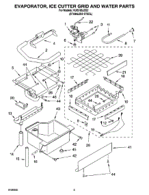 02 - Evaporator, Ice Cutter Grid And Water Parts parts for Kitchenaid Ice Machine KUIS185JSS2 from AppliancePartsPros.com
