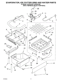 02 - Evaporator, Ice Cutter Grid And Water parts for Kitchenaid Ice Machine KUIS185JPB2 from AppliancePartsPros.com