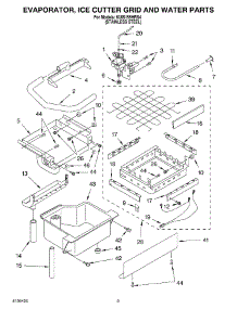 02 - Evaporator Ice Cutter Grid And Water Parts parts for Kitchenaid Ice Machine KUIS155HRS4 from AppliancePartsPros.com