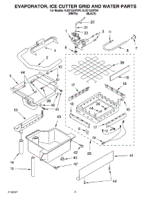 02 - Evaporator Ice Cutter Grid And Water Parts parts for Kitchenaid Ice Machine KUIS155HPW4 from AppliancePartsPros.com