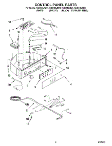 04 - Control Panel parts for Kitchenaid Ice Machine KUIS185JBT1 from AppliancePartsPros.com