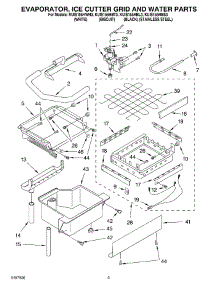 02 - Evaporator, Ice Cutter Grid And Water parts for Kitchenaid Ice Machine KUIS155HBS3 from AppliancePartsPros.com