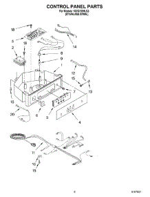 04 - Control Panel parts for Kitchenaid Ice Machine KUIS155HLS3 from AppliancePartsPros.com