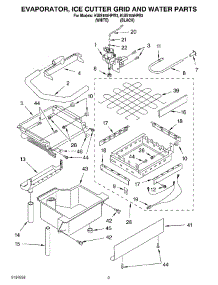 02 - Evaporator, Ice Cutter Grid And Water parts for Kitchenaid Ice Machine KUIS155HPB3 from AppliancePartsPros.com