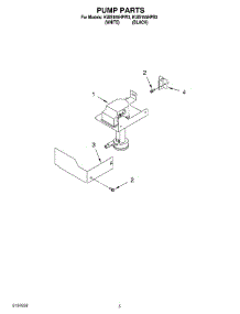 03 - Pump parts for Kitchenaid Ice Machine KUIS155HPB3 from AppliancePartsPros.com