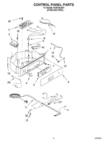 04 - Control Panel parts for Kitchenaid Ice Machine KUIS185JSS1 from AppliancePartsPros.com