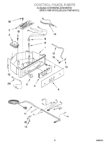 04 - Control Panel parts for Kitchenaid Ice Machine KUIS155HPB2 from AppliancePartsPros.com