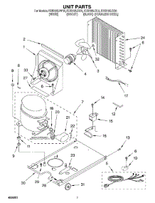 05 - Unit parts for Kitchenaid Ice Machine KUIS185JBT0 from AppliancePartsPros.com
