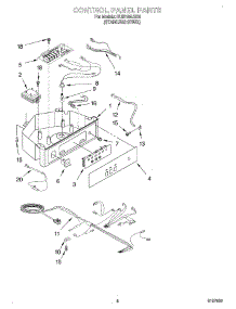 04 - Control Panel parts for Kitchenaid Ice Machine KUIS185JSS0 from AppliancePartsPros.com