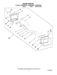 02 - Door Parts parts for Kitchenaid Microwave KHMS2056SBL1 from AppliancePartsPros.com