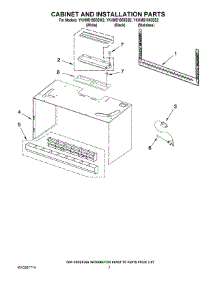 06 - Cabinet And Installation Parts parts for Whirlpool Microwave YKHMS1850SW2 from AppliancePartsPros.com