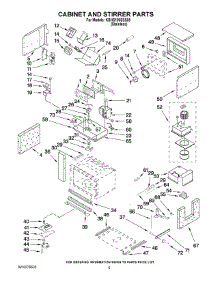 04 - Cabinet And Stirrer Parts parts for Kitchenaid Microwave KBHS109SSS05 from AppliancePartsPros.com