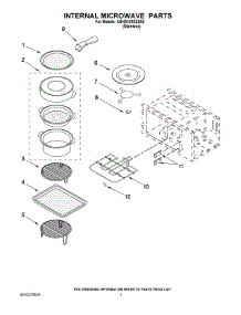 05 - Internal Microwave Parts parts for Kitchenaid Microwave KBHS109SSS05 from AppliancePartsPros.com