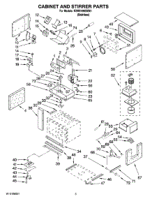 04 - Cabinet And Stirrer Parts parts for Kitchenaid Microwave KBHS109SSS01 from AppliancePartsPros.com
