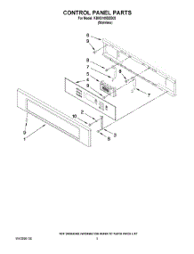 02 - Control Panel Parts parts for Kitchenaid Microwave KBHS109SSS03 from AppliancePartsPros.com