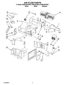 04 - Air Flow Parts parts for Kitchenaid Microwave KHMS1857WBL0 from AppliancePartsPros.com