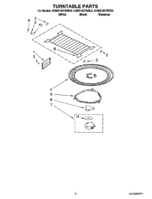 05 - Turntable Parts parts for Kitchenaid Microwave KHMS1857WBL0 from AppliancePartsPros.com