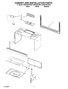 06 - Cabinet And Installation Parts parts for Kitchenaid Microwave KHMS1857WBL0 from AppliancePartsPros.com