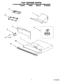 04 - Top Venting Parts parts for Kitchenaid Microwave KBMS1454SBT1 from AppliancePartsPros.com