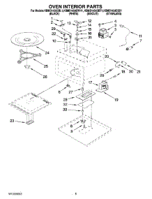 05 - Oven Interior Parts parts for Kitchenaid Microwave KBMS1454SBT1 from AppliancePartsPros.com