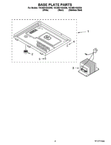 06 - Base Plate Parts parts for Whirlpool Microwave YKCMS1555SS0 from AppliancePartsPros.com