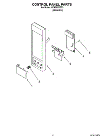 02 - Control Panel Parts parts for Kitchenaid Microwave KCMS2055SSS1 from AppliancePartsPros.com