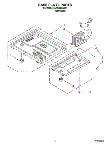 06 - Base Plate Parts parts for Kitchenaid Microwave KCMS2055SSS1 from AppliancePartsPros.com