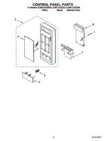 02 - Control Panel Parts parts for Kitchenaid Microwave KCMS1555SBL0 from AppliancePartsPros.com